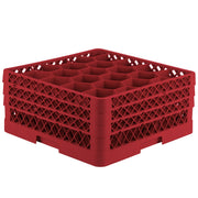 Vollrath TR11GGG Traex Copolymer Plastic Glass Rack, Full Size - Green