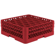 Vollrath TR12HH Traex Copolymer Plastic Glass Rack, Full Size - Red