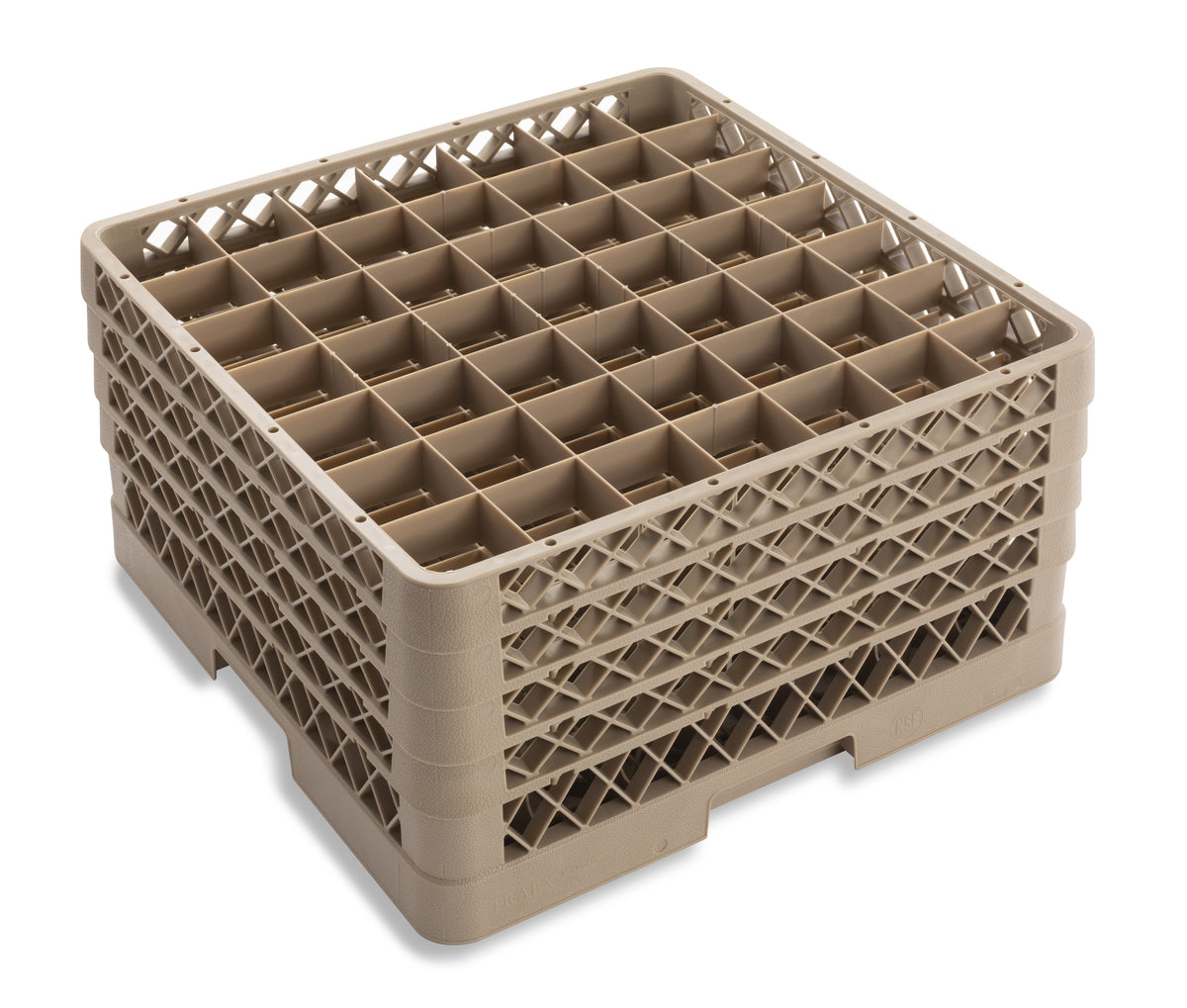 Vollrath TR9EEEE Traex Copolymer Plastic Glass Rack, Full Size - Beige