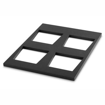 Vollrath Wood Display Template, 5/8" High, Black - 14 3/4"