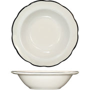 International Tableware Sydney Stoneware Bowl, 8 oz., 36/Case - Black Ivory