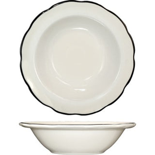 International Tableware Sydney Stoneware Bowl, 8 oz., 36/Case - Black Ivory