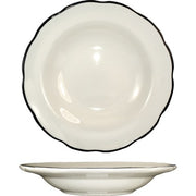 International Tableware Sydney Stoneware Soup Bowl, 12 oz., 24/Case - Black Ivory