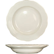 International Tableware Victoria Stoneware Pasta Bowl, Ivory, 12/Case - 20 oz.