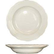 International Tableware Victoria Stoneware Pasta Bowl, Ivory, 12/Case - 26 oz.