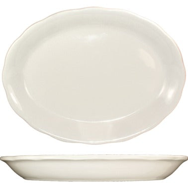 International Tableware Victoria Stoneware Platter, Ivory - 9 7/8"