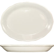 International Tableware Victoria Stoneware Platter, Ivory - 11 5/8"