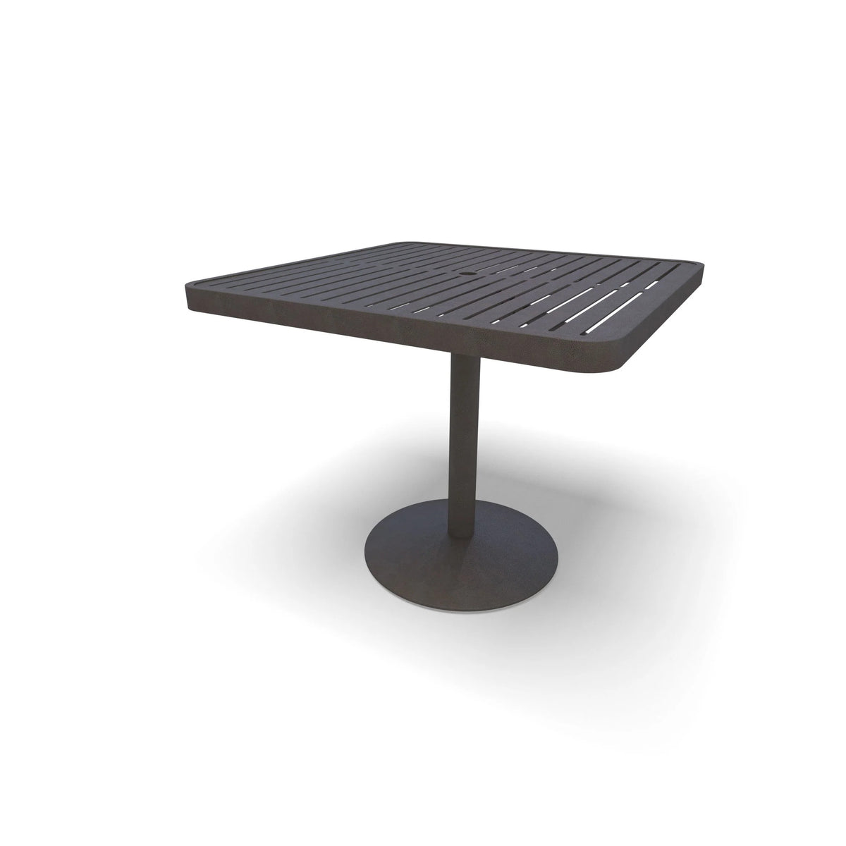 Wabash Valley HA2V79P Powder Coated Aluminum Table, 36" x 36", Silver - photo 3
