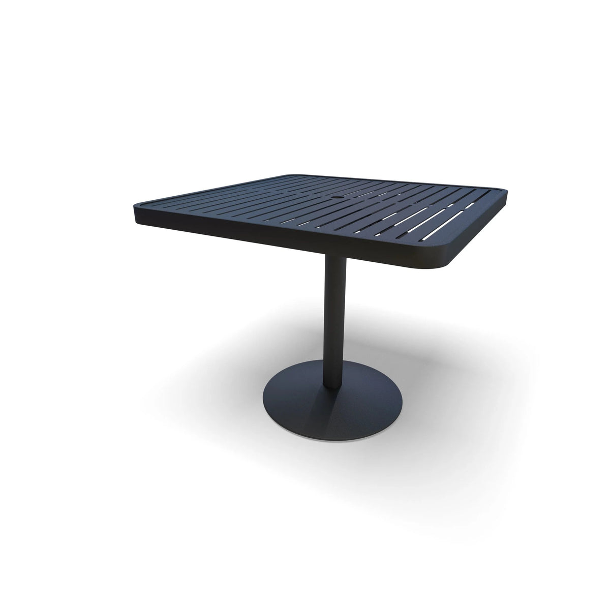 Wabash Valley HA2V79P Powder Coated Aluminum Table, 36" x 36", Silver - Default Title