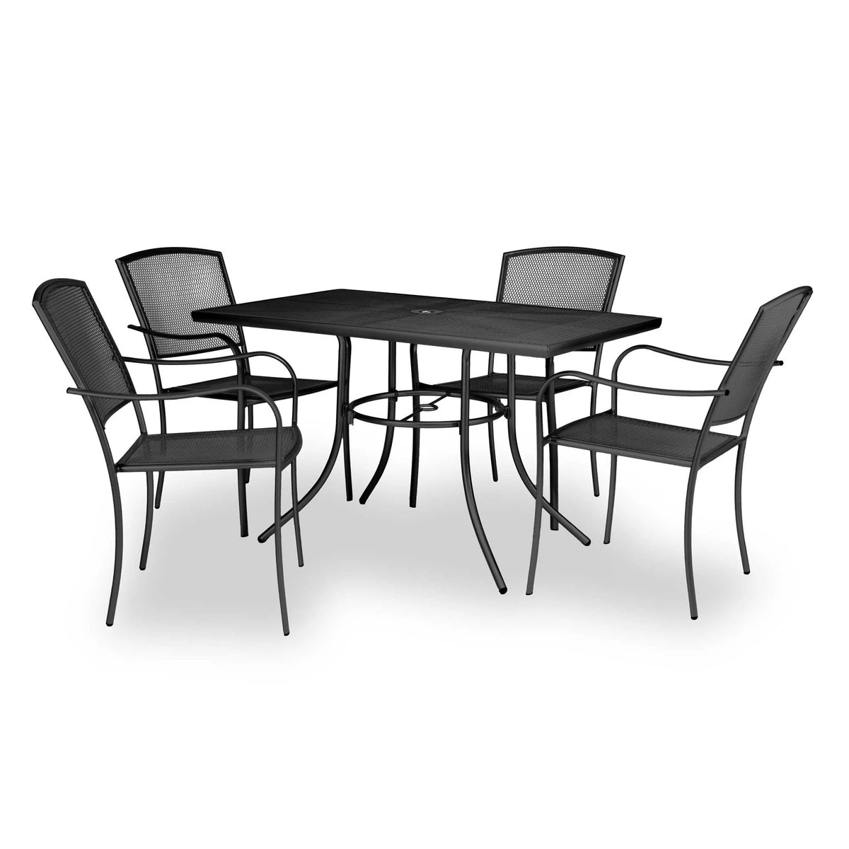 Wabash Valley SU2Z38P Powder Coated Steel Table, 30" x 48", Black - photo 4