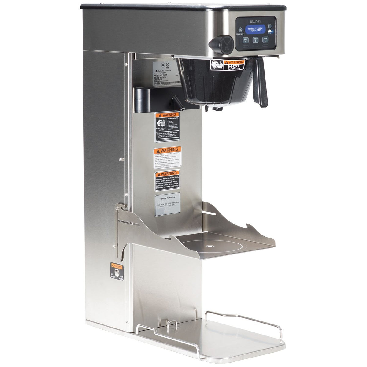 Bunn 52200.0100 Tea Brewer, 11 5/8" Wide, 120/208-240V Dual Voltage - Default Title