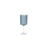 Front of the House Gatsby SAN Plastic Wine Glass, 12 oz., 12/Pack - Blue
