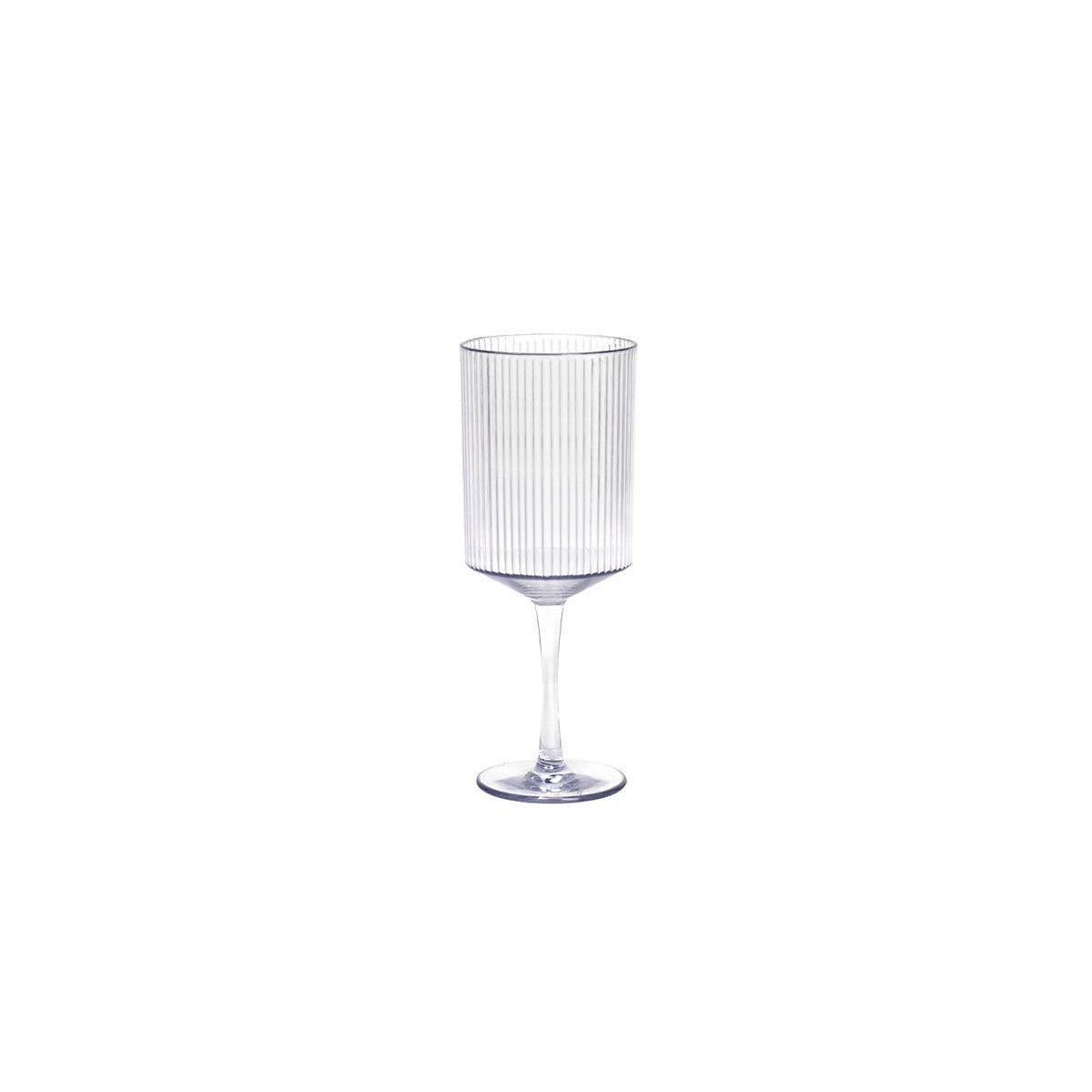 Front of the House Gatsby SAN Plastic Wine Glass, 12 oz., 12/Pack - Clear