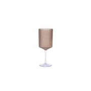 Front of the House Gatsby SAN Plastic Wine Glass, 12 oz., 12/Pack - Gray