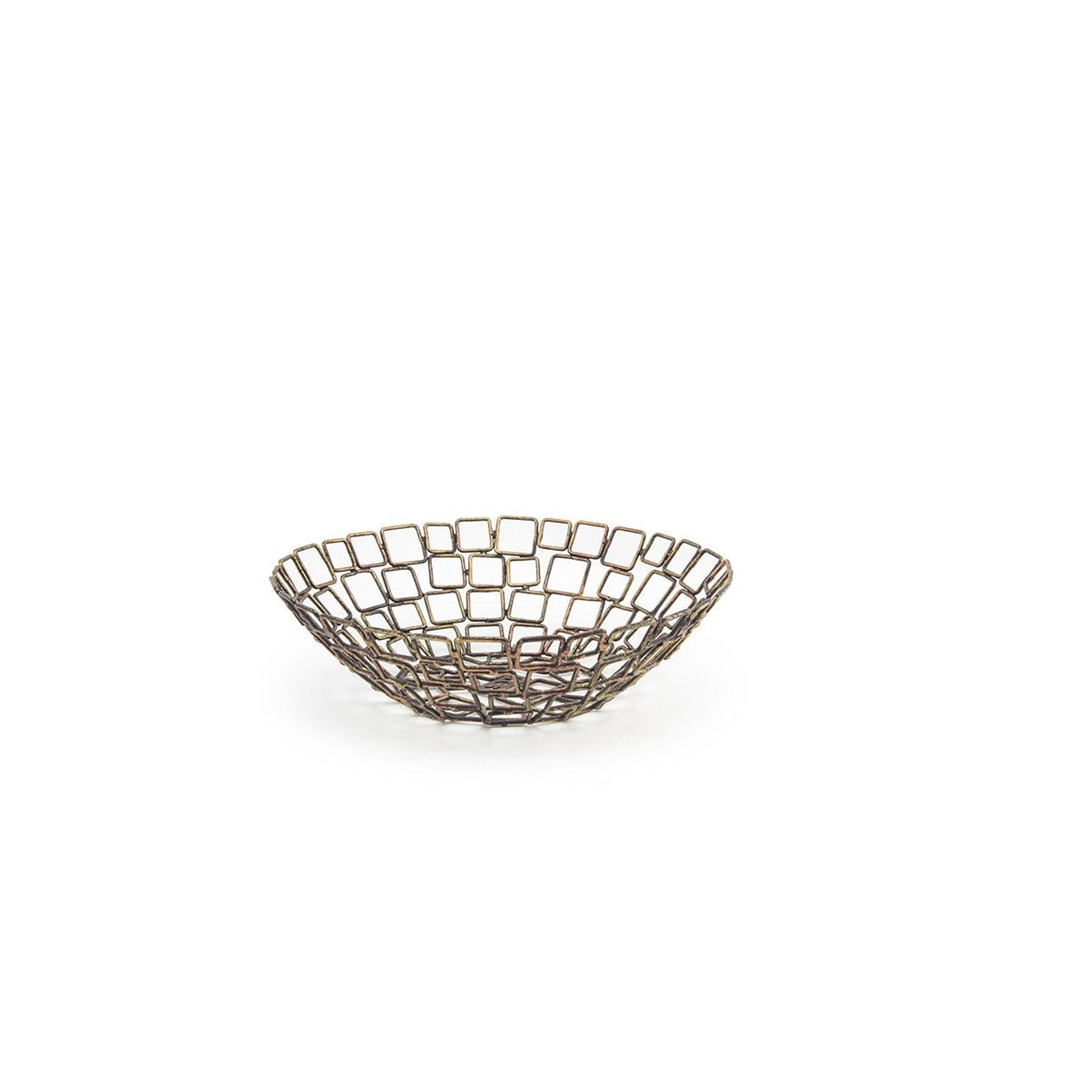 Front of the House Coppered Link Iron Basket - 10"