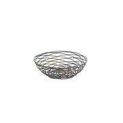 Front of the House Patina Basket, 8" Diameter, Silver, 6/Case - BBK013PTI22