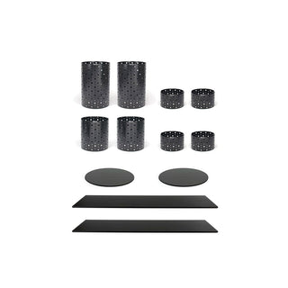 Front of the House Dots Riser Set, 14" x 36" - Black
