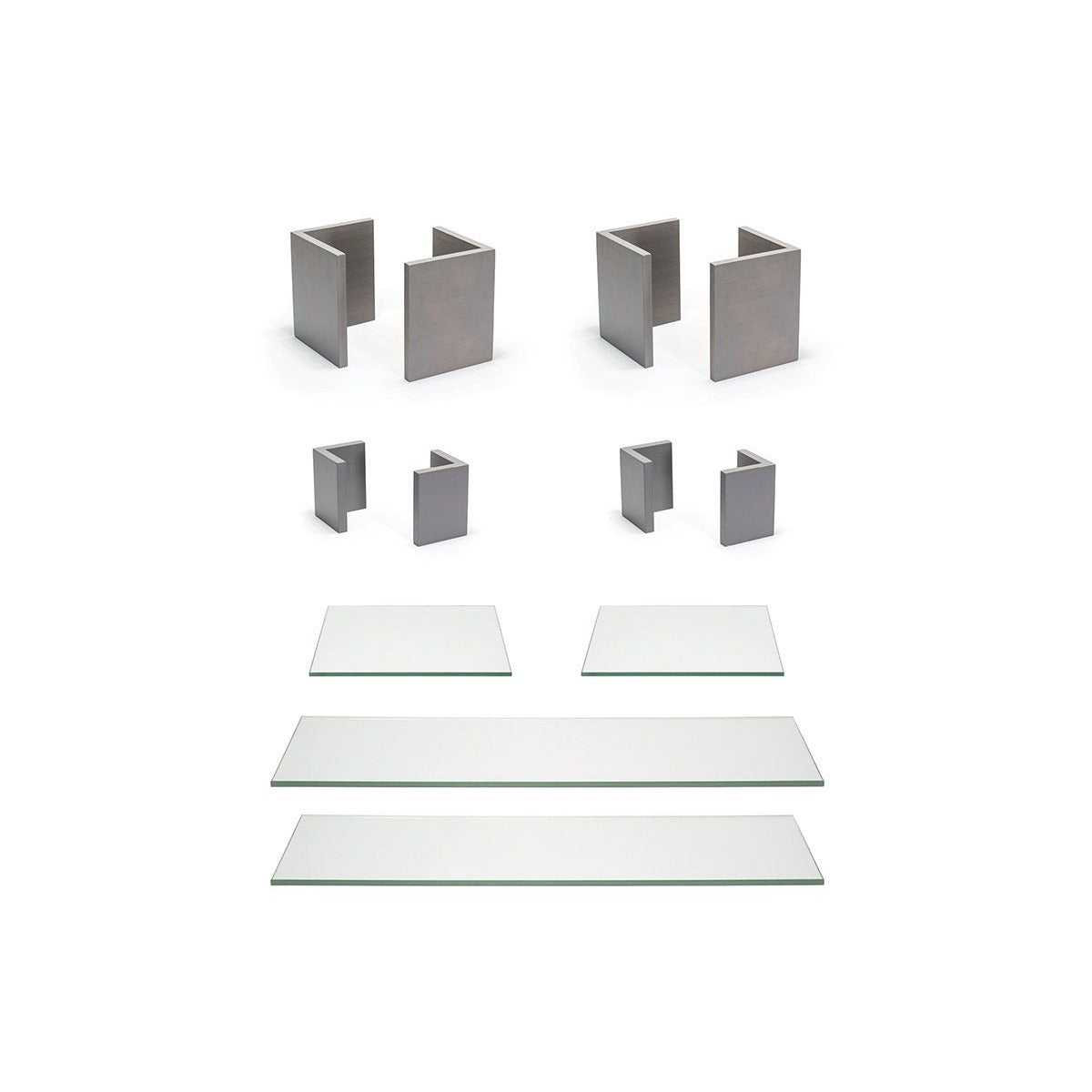 Front of the House BST042MUM28 Bamboo Riser Set, Gray - Default Title