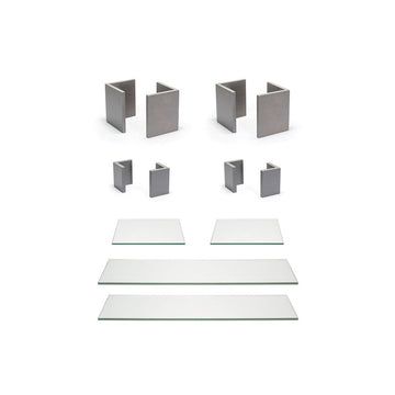 Front of the House BST042MUM28 Bamboo Riser Set, Gray - Default Title