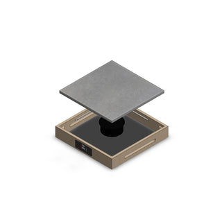 Front of the House Induction Warmer, 21 1/4" x 21 1/4", 48-60V - Brown Gray