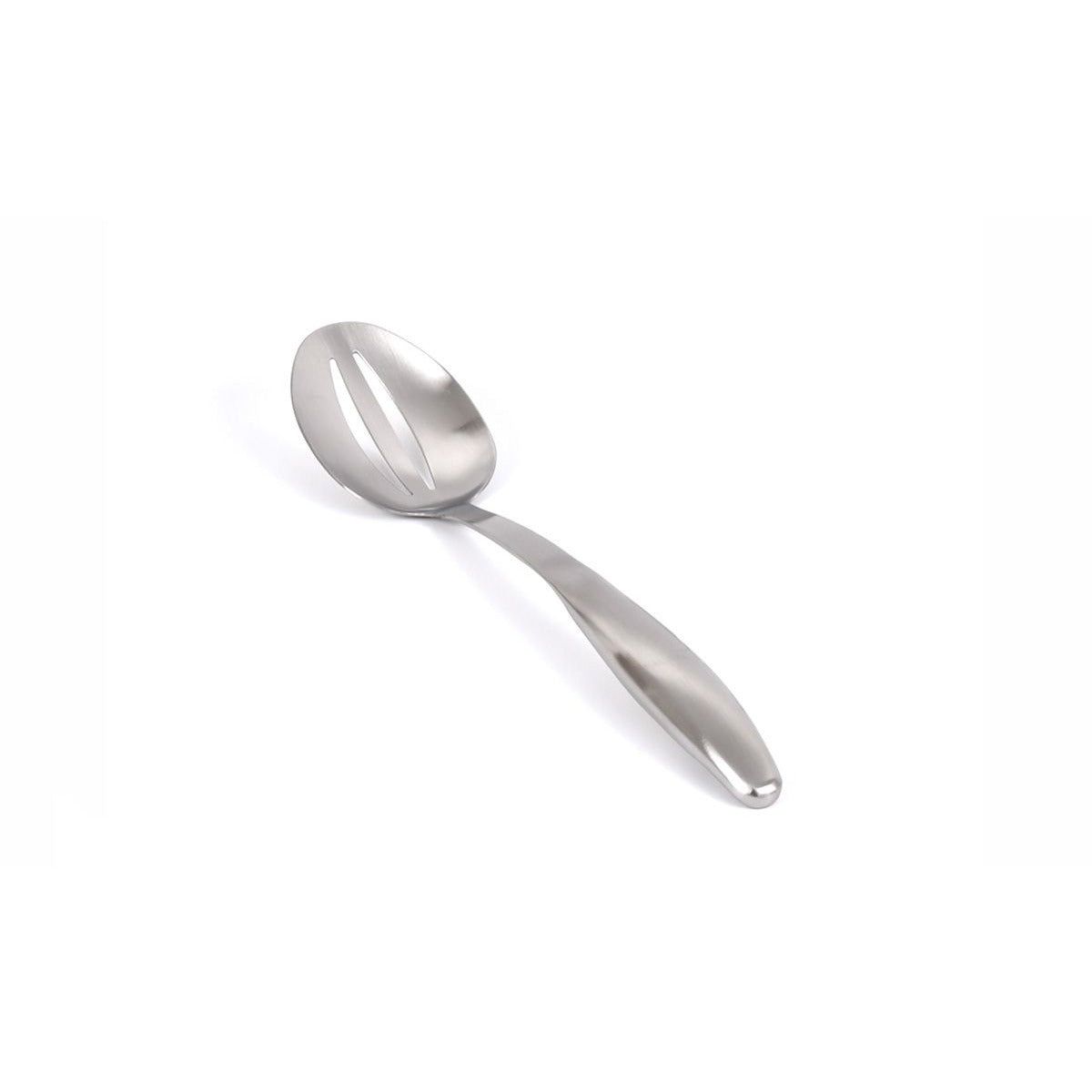 Front of the House Stainless Steel Serving Spoon, 13 1/2" Long, Silver, 12/Case - Slotted