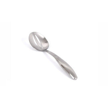 Front of the House Stainless Steel Serving Spoon, 13 1/2" Long, Silver, 12/Case - Slotted