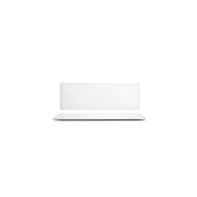 Front of the House Canvas Porcelain Plate, White - 12"