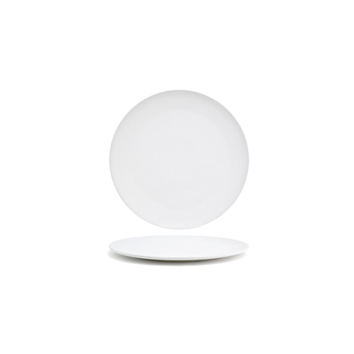 Front of the House Canvas Porcelain Plate, 1/2" High, White - 10"