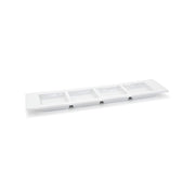 Front of the House Canvas Porcelain Server, 3/4" High, White, 12/Case - 12 1/2"