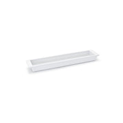 Front of the House Canvas Porcelain Server, 3/4" High, White, 12/Case - 9 1/2"