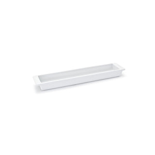 Front of the House Canvas Porcelain Server, 3/4" High, White, 12/Case - 9 1/2"