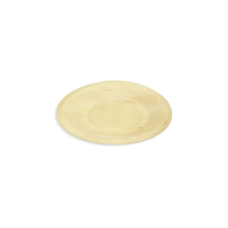 Front of the House Servewise Wood Plate, 1/2" High, Brown, 200/Case - 6 1/2"