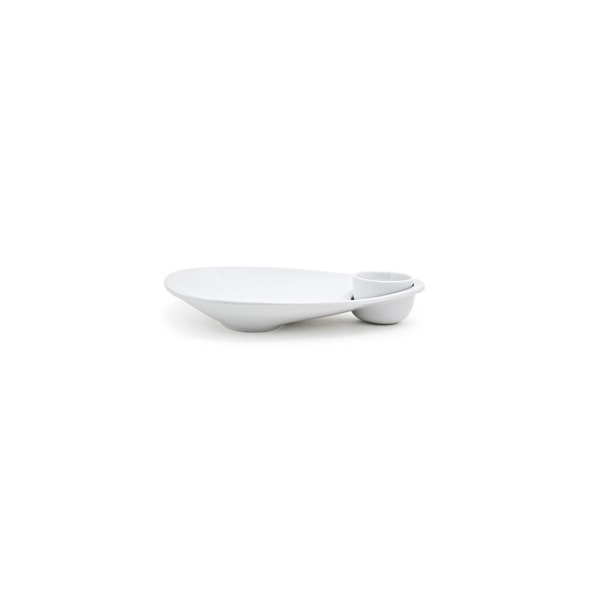 Front of the House Ellipse Porcelain Plate, White - photo 2
