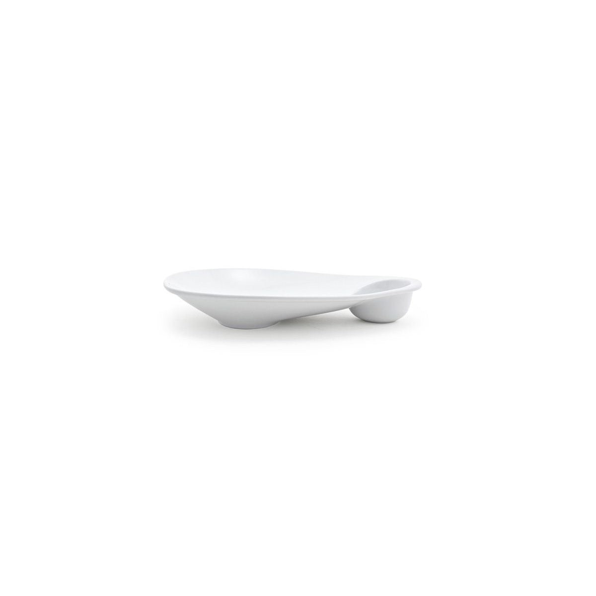 Front of the House Ellipse Porcelain Plate, White - 12"