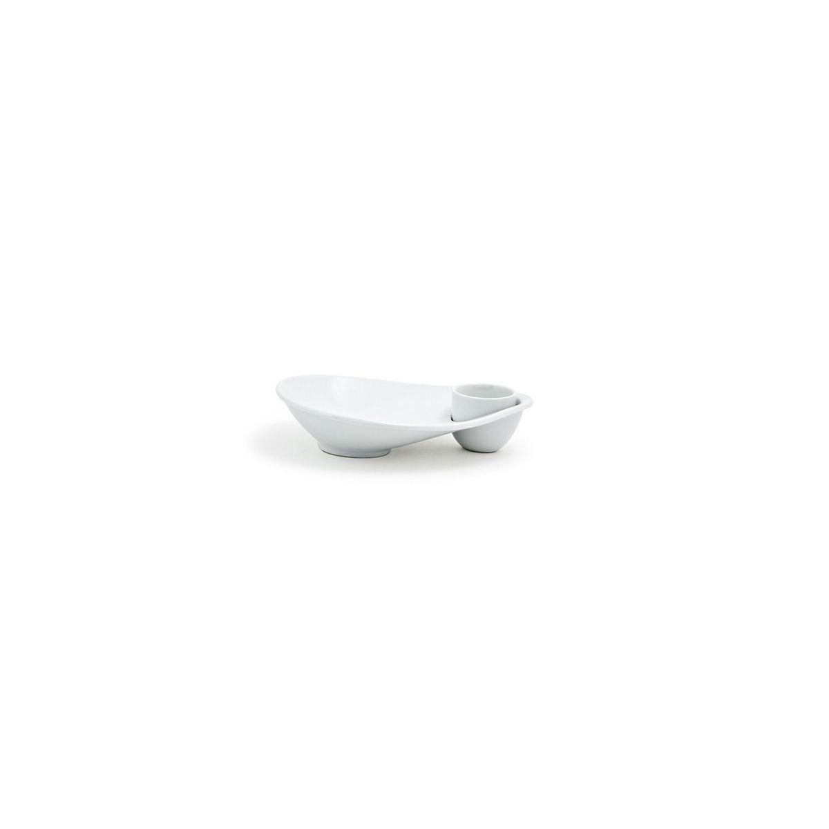 Front of the House Ellipse Porcelain Plate, White - photo 3