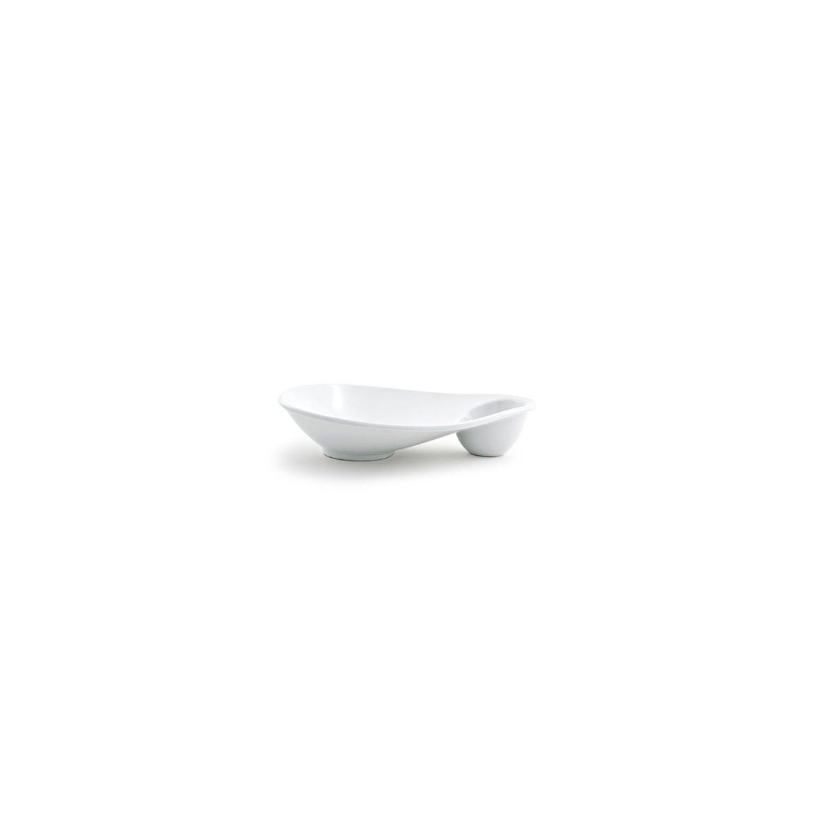 Front of the House Ellipse Porcelain Plate, White - 8 1/4"
