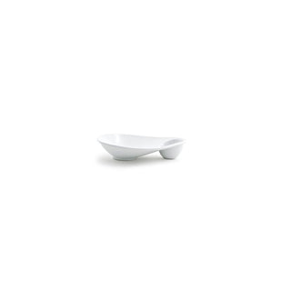 Front of the House Ellipse Porcelain Plate, White - 8 1/4"