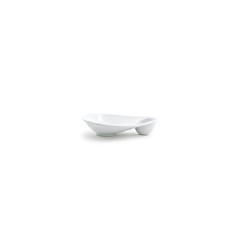 Front of the House Ellipse Porcelain Plate, White - 8 1/4"