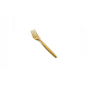 Front of the House Owen Colored Stainless Steel Dinner Fork, Gold, 12/Case - 8 1/4" / Matte