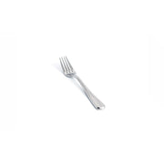 Front of the House Grant Stainless Steel Dinner Fork, Silver, 12/Case - 8" / Brushed Mirrored Polished