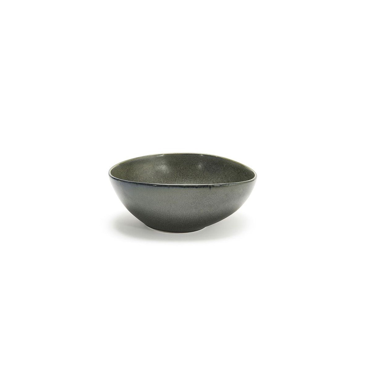 Front of the House Kiln Porcelain Bowl, 60 oz., 2/Case - Green / Oval