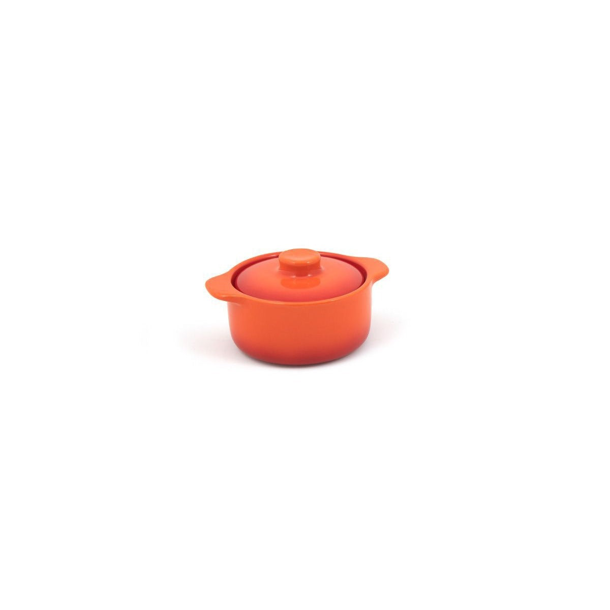 Front of the House Kiln Stoneware Dish, 16 oz., Black, 12/Case - Blood Orange