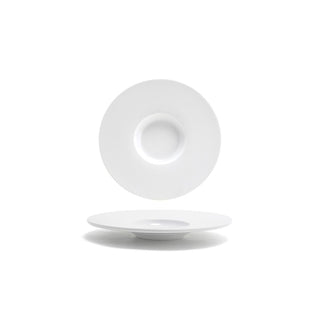 Front of the House Monaco Porcelain Deep Plate, 1 1/4" High, 6/Case - 9 1/4"