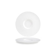 Front of the House Monaco Porcelain Deep Plate, 1 1/4" High, 6/Case - 12 1/2"