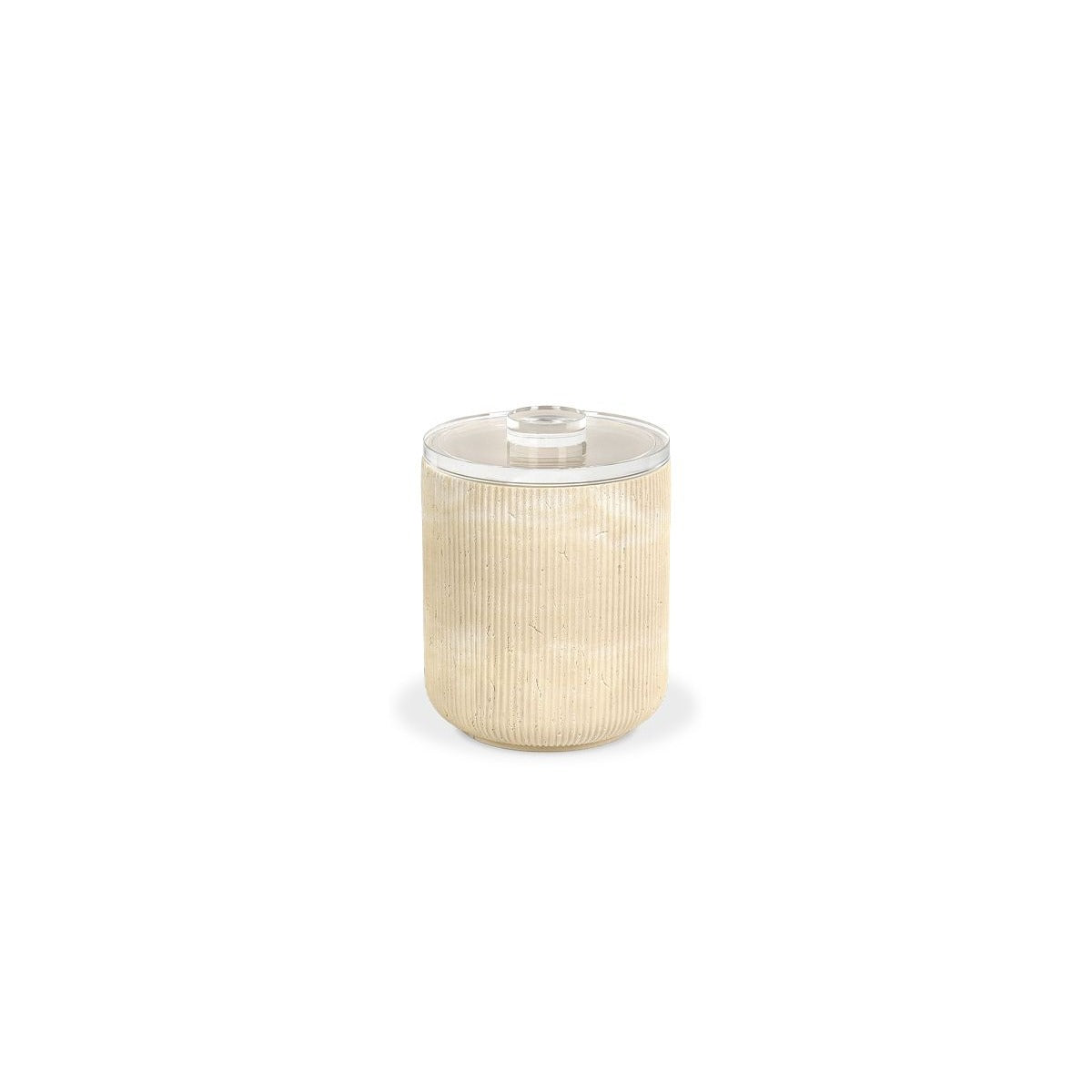 room360 Casablanca Resin Ice Bucket, 2 qt., Beige, 4/Case - Clear Acrylic