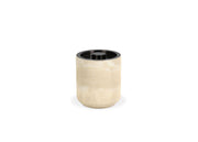 room360 Casablanca Resin Ice Bucket, 2 qt., Beige, 4/Case - Matte Black Stainless Steel