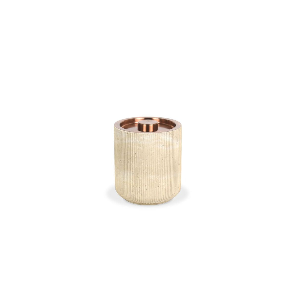 room360 Casablanca Resin Ice Bucket, 2 qt., Beige, 4/Case - Rose Gold Stainless Steel