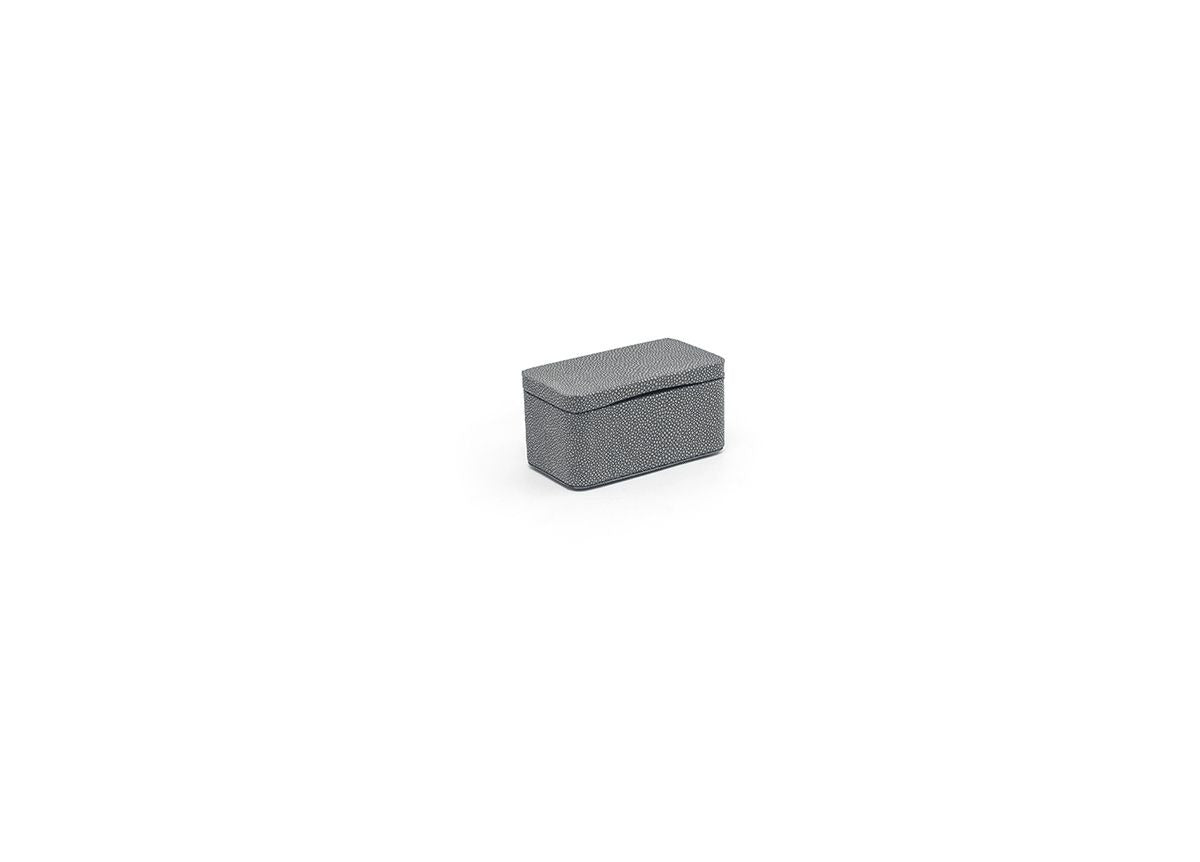room360 Belize Faux Shagreen Storage Jar, 3" x 5", 6/Pack - Gray