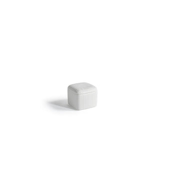 room360 RJR026WHP22 Toronto Porcelain Storage Jar, 3 3/4" x 3 3/4", White, 6/Pack - Default Title