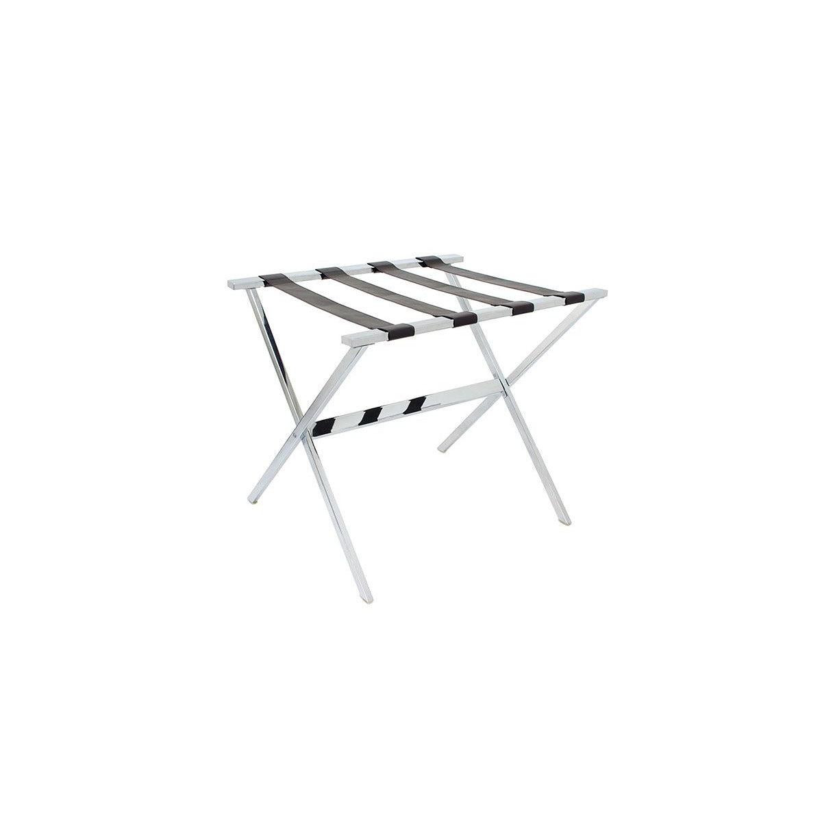 room360 London Metal Folding Luggage Rack, 18 1/2" x 23 1/4", 2/Case - Brown